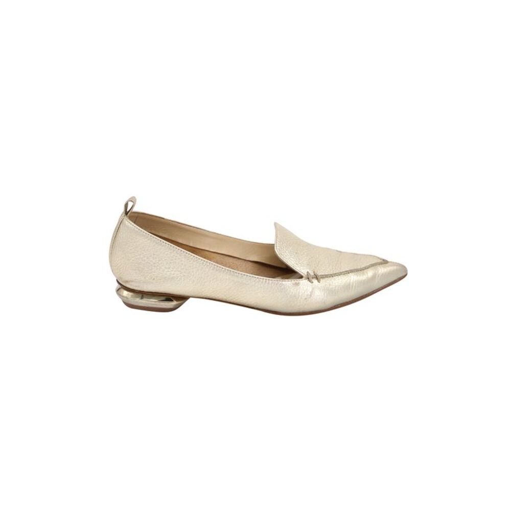 Nicholas Kirkwood Beya Loafers in Gold Leather